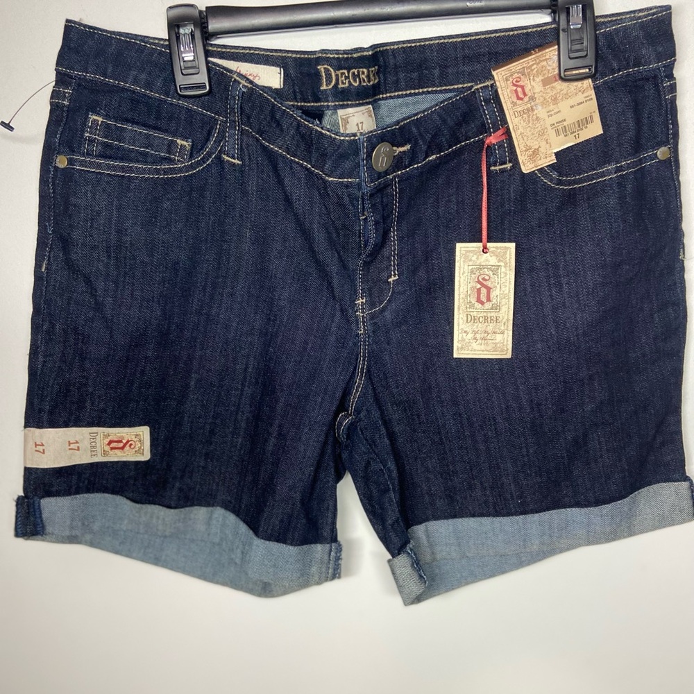 Decree Dark Indigo Jean Shorts